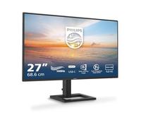 PHILIPS 27E1N1300AM - Monitor FHD da 27 pollici, altezza regolabile, altoparlanti (1920x1080, 100 Hz, HDMI, USB-C (alimentazione 65 W), hub USB) Nero