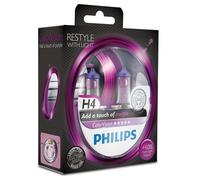 Philips 2x H4 60/55W Color-Vision Violaviola Halogen-Birnen Faro Allo Lilla