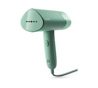 Philips 3000 Ferro da Stiro Verticale a Vapore Pieghevole, 20 g/min, 1000W | Pronto in 30 sec, Custodia da viaggio, Compatto e Pieghevole, Serbatoio 100ml, Verde (STH3010/70)
