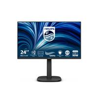 Philips 24B2U3301 - Monitor Full HD da 24 pollici, altezza regolabile 130 mm, altoparlanti (1920x1080, 120 Hz, 1x HDMI 1.4, 1. DP 1.4, 1x uscita DP, 1x USB-C (90 W PD), hub USB, RJ45) nero