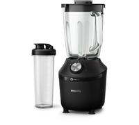 Philips Serie 3000 Frullatore - Bicchiere in Vetro Resistente da 2L, Tecnologia ProBlend, Funzione Pulse, Lame in Acciaio Inox, Sensore MTP, Piedini Antivibrazione, App NutriU Ricette (HR2291/41)