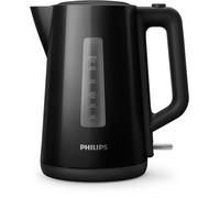 Philips Series 3000 Bollitore, Capacità 1,7 L, Formato Famiglia, Resistenza Piatta, Spia Luminosa LED, Facile Riempimento, Indicatore in Tazze, Nero (HD9318/20)