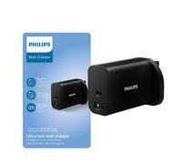 Philips 30W Muro Caricabatterie UK 3 - Perno USB - C E A Porte Nessun Cavo