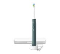 Spazzolino elettrico Philips Sonicare Serie 3000 - Spazzolino sonico con sensore di pressione, 3 intensità, EasyStart, SmarTimer, autonomia 14 giorni, custodia, verde bosco, HX4033/26, [Nuovo]
