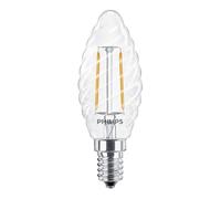 Lampadina tortiglione a filamento LED Philips 2W 2700K attacco E14 PHILEDTOR2514G2
