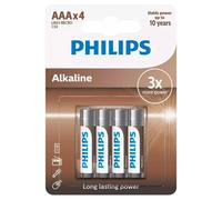 Philips 4 Batterie Alcaline Lr03 Aaa In Bronzo