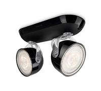 Philips 532323016 Dyna Lampada con 2 Faretti a LED, Nero