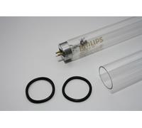 Philips 55 Watt TUV TL T8 G13 + vetro quarzo per lampada 55 w + guanizioni