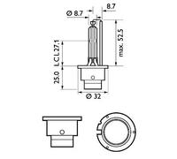 PHILIPS 85122WHV2C1 Lampada xenon