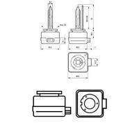 Philips Xenon WhiteVision gen2 85415WHV2C1 Lampadina per fari allo Xenon