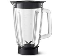Philips Accessorio Caraffa Frullatore, 1,5L Caraffa in Vetro, Motore da 1000 W, Tecnologia ProBlend, Lavabile in Lavastoviglie, Trasparente (HR0721/00)