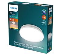 Philips Acuna CL253 Rotondo con sensore, 12W, 1350Lm, 2700K, Bianco, IP20