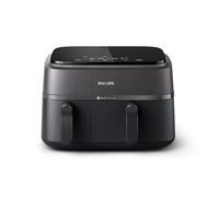 Philips Airfryer Serie 3000 con doppio cestello, 9L, Friggitrice ad aria con 2 c