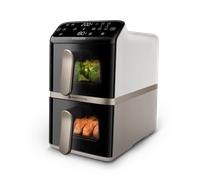 PHILIPS Airfryer Verticale Serie 4000 da 10L NA462/80 FRIGGITRICE AD ARIA, capacità 10 l, Max potenza 2750 W, 6 programmi, 40 °C a 200 °C, Bianco