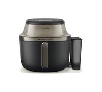 PHILIPS Airfryer Serie 5000 da 7.2L con vapore NA543/00 FRIGGITRICE AD ARIA, capacità 7,2 l, Max potenza 2000 W, 12 programmi, 40 °C a 200 °C, Nero/Champaigne