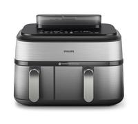 Philips 5000 series Airfryer doppio cestello con cottura a vapore, friggitrice ad aria da 9.0L, 19 metodi di cottura, App per ricette, NA555/00