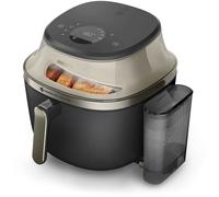 PHILIPS Airfryer Serie 5000 da 7.2L con vapore NA543/00 FRIGGITRICE AD ARIA, capacità 7,2 l, Max potenza 2000 W, 12 programmi, 40 °C a 200 °C, Nero/Champaigne