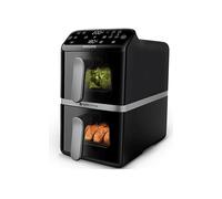 PHILIPS Airfryer Verticale Serie 4000 da 10L NA461/00 FRIGGITRICE AD ARIA, capacità 10 l, Max potenza 2750 W, 6 programmi, 40 °C a 200 °C, Nero