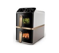 PHILIPS Airfryer Verticale Serie 4000 da 10L NA462/80 FRIGGITRICE AD ARIA, capacità 10 l, Max potenza 2750 W, 6 programmi, 40 °C a 200 °C, Bianco