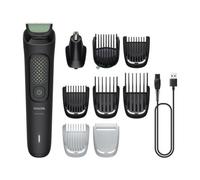 Rifinitore Philips Multigroom serie 3000 tutto in uno 9 in 1 - Rifinitore per barba, capelli e corpo, lame autoaffilanti delicate sulla pelle, 12 impostazioni di lunghezza, Modello MG3946/15