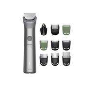 Philips Rifinitore All-in-one Multigroom Serie 5000 10 in 1 - Rifinitore per barba, capelli e corpo, lame autoaffilanti interamente in metallo, 11 impostazioni di lunghezza (0,5-16 mm), MG5918/15