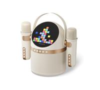 Philips Altoparlante wireless Bluetooth per karaoke con 2 microfoni, 6 effetti vocali, 4 modalità di visualizzazione visiva, 7 ore di riproduzione, diverse opzioni di connettività, scheda USB/AUX/TF