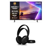 Philips Ambilight 43PUS8510 4K QLED Smart TV Schermo da 43 pollici - Supporto da Parete Universale Piatto, compatibile con TV LCD/LED da 32 a 75 pollici