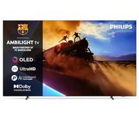 Philips Ambilight 55OLED760 4K OLED Smart TV - Schermo da 55" con P5 AI Perfect Picture Engine Ultra HD, Titan OS, Dolby Vision e Atmos Sound - Compatibile con Alexa e assistente vocale Google
