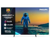 Philips Ambilight 77OLED820 4K OLED Smart TV - Display 77’’ con processore P5 AI Perfect Picture Ultra HD, Titan OS, Dolby Vision e Atmos Sound - Funziona con Alexa e Google