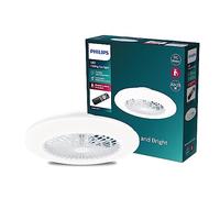 Philips LED Amigo Ventilatore da soffitto con luce, SceneSwitch, 20W+40W, Telecomando Incluso, Bianco