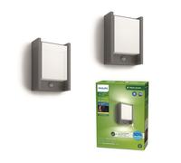 Philips Arbour lampada a parete con rilevatore di movimento, set da 2, LED, 8721103044419, Arbour [Lampade per Esterni > Lampade a Parete]