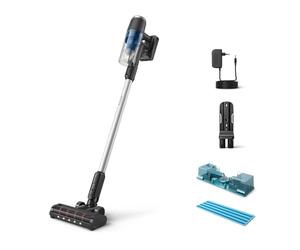 Philips Aspirapolvere senza fili Serie 3000 - Aspira e pulisce in una volta sola, Aspirabriciole, Motore Digitale PowerCyclone 8, Spazzola di precisione con LED, 60 min di autonomia(XC3132/01)