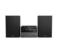 PHILIPS AUDIO M3505/12 Mini Impianto Stereo Hi-Fi Compatto Bluetooth, Radio DAB+/FM, CD, USB, CD-MP3, 18 W, Porta USB per Ricarica, Altoparlanti Bass Reflex, Modello 2020/2021, 20W / DAB