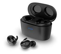 Philips Audio SHB2515BK/10, Auricolari Bluetooth con Microfono Integrato, Lunga Durata della Batteria, Cancellazione del Rumore, 3 Tipi di Cuffie, Taglia Unica , Nero