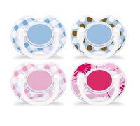 Philips Avent 8710103645344 - Ciuccio alla moda, 0-6 mesi, 2 pezzi, multicolore