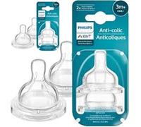 Philips Avent Anti-Colic SCY763/04 - Biberon con 3 capezzoli, 4 pezzi