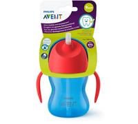 Philips Avent Bendy Tazza di paglia con doppio manico 200 ml, 9 mesi + (il co...