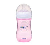 Philips Avent Biberon Avent Natural PP rosa con tettarella morbida, 260ml
