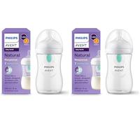 Philips Avent Biberon Natural Response da 260 ml con valvola Airfree, senza BPA, per neonati e bambini da 1 mese in su (modello SCY673/01) (Confezione da 2)
