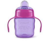 PHILIPS Avent Boccale Easy Sip - Beccuccio morbido - Facile da bere - Adatto a partire da 6 m - Capacità: 200 ml - Lavabile in lavastoviglie - Senza BPA - Viola/Rosa - SCF551/03