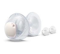 Philips Avent Hands-free Double Collection Cups, coppette di raccolta ultraleggere e trasparenti per tiralatte elettrico, 4 coppe per il seno (2 da 21 mm, 2 da 24 mm), 2 inserti da 19 mm, SCF439/01