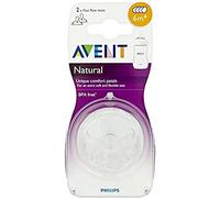 Philips Avent Natural SCF654/27 Tettarelle Flusso Abbondante, 4 Fori, 6 Mesi+