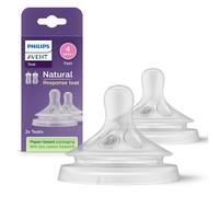 Philips Avent - Niplle, Natural Response Nipple 2 Pieces Fast Flow ... NUOVO