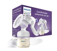 Philips Avent SCF430/10 tiralatte manuale con tecnologia Natural Motion, incl. bottiglia da 125ml Natural e 2 cuscinetti per l'allattamento - Gr. 125 ml-250 ml