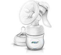Philips Avent SCF330/20 Tiralatte Manuale Natural con Cuscinetti Massaggianti - Tettarella (0+m) e Biberon (125ml)