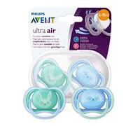 Philips Avent SCF344/22 Succhietti Ultra Air 6 - 18 m, Maschio, Little Friends