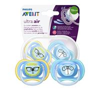 Philips Avent SCF349/14 2 Succhietti Ultra-Air, 18 Mesi +, Maschio, Blu