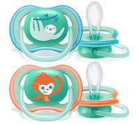 Philips Avent SCF349/21 2 Succhietti Ultra-Air, 18 Mesi +, Neutro, Verde