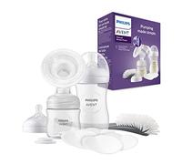 Philips Avent Set regalo con tiralatte manuale - Tiralatte singolo, biberon da 2