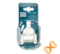 Philips Avent Silicone Bottiglia Ciuccio Classico + S Da 1m + 2 Pz Lento Flow